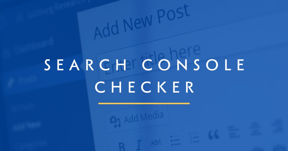 Search Console Checker